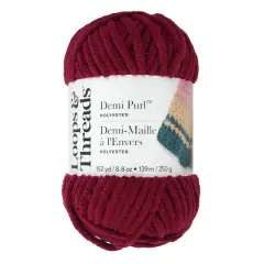 Demi Purl&trade; Yarn by Loops & Threads&reg; Tibetan Red