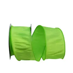 Reliant 2.5" x 10yd. Dupioni Supreme Wired Ribbon Lime