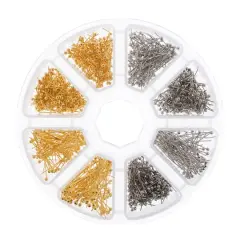 John Bead Ball Head Pins Round 8 Slot Jewelry Findings & Making Kit, 700ct.