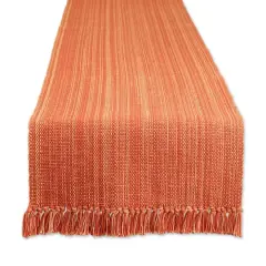 DII&reg; 108" Variegated Fringe Table Runner Spice