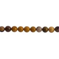 John Bead Earth's Jewels Natural Stone Round Beads, 8mm Mookaite Jasper