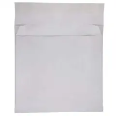 JAM Paper White Tyvek&reg; Expandable Peel & Seal Closure Booklet Envelopes, 100ct.
