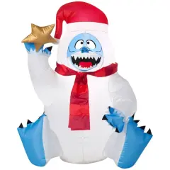 3ft. Airblown&reg; Inflatable Christmas Sitting Bumble Holding Star