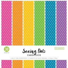 Colorbok&reg; Bright Spots Smooth Cardstock Paper Pad, 12" x 12"