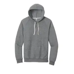 JERZEES&reg; Snow Heather French Terry Raglan Hoodie Charcoal