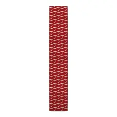Seagulls Table Runner Red
