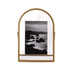 6" x 9" Arch Float Tabletop Frame by Studio D&eacute;cor&reg; Treasured Finds Gold