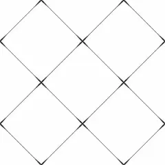 RoomMates Diamond Tile Geo Peel & Stick Wallpaper Black/White