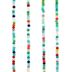 Multicolor Faceted Glass Rondelle Beads, 3mm by Bead Landing&trade;