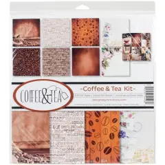 Reminisce Collection Kit 12"X12"-Coffee & Tea