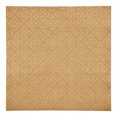 Yellow Medallion Pattern 10" x 10" Cotton Twill Napkin