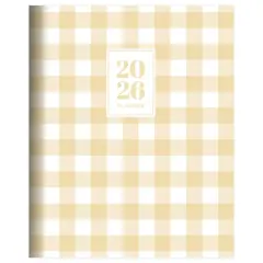 2026 Gingham Wheat Medium Monthly Planner