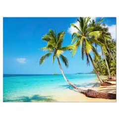Designart - Tropical Beach - Photography Seascape Canvas Print