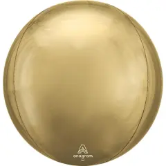 Orbz&reg; 16" Matte Foil Balloon White Gold