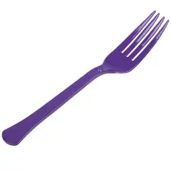 JAM Paper Premium Utensils Plastic Forks Party Pack, 48ct. Purple