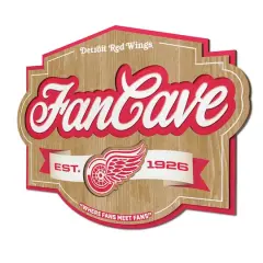 NHL Fan Cave Sign Detroit Red Wings