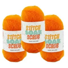 3 Pack Lion Brand&reg; Stitch Soak Scrub Yarn Autumn Maple