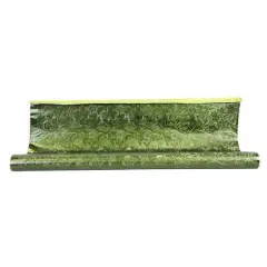 JAM Paper Cameo Windsor Embossed Foil, 30" x 30ft. Moss