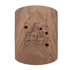 Let's Fall in Love 11" x 8" Walnut Oval Cutting Board