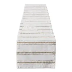 DII&reg; 72" Stone Zig Dobby Stripe Table Runner