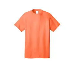 Port & Company&reg; Neon Core Cotton T-Shirt Neon Orange