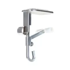 Silver Mantel Garland & Christmas Stocking Holder, 2ct.