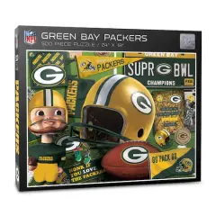 NFL Retro Series 500 Piece Puzzle Green Bay Packers