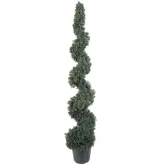 Potted Cedar Spiral Artificial Tree