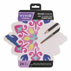 VIVID by Brea Reese&reg; Tile Mixed Media Coloring Pad