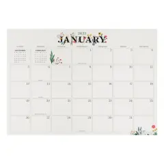 TF Publishing Medium 2025 Floral Monthly Blotter Desk Pad Calendar