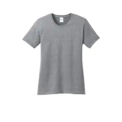 Port & Company&reg; Neutrals Core Cotton Ladies T-Shirt Athletic Heather
