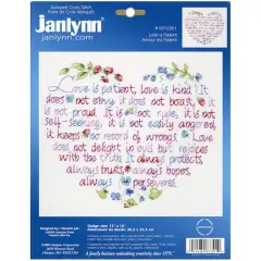 Janlynn&reg; Love Is Patient Stamped Cross Stitch Kit