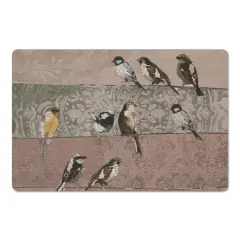 Collage Bird Patchwork 18" x 27" Floor Mat