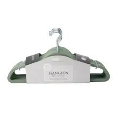 Simplify Slim Velvet Suit Hangers, 25ct. Sage
