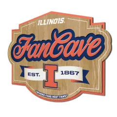 NCAA Fan Cave Sign Illinois Fighting Illini