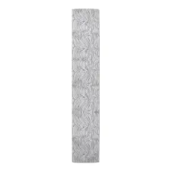 Wave Print Outdoor Table Runner Gray