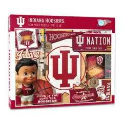 College Team Retro Series 500 Piece Puzzle Indiana Hoosiers