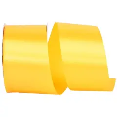 JAM Paper 2.5" x 50yd. Single Face Satin Allure Ribbon Gold