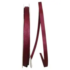 JAM Paper 3/8" Grosgrain Texture Ribbon Burgundy
