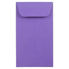 JAM Paper #5.5 Coin Colored Business Envelopes, 50ct. Violet Purple