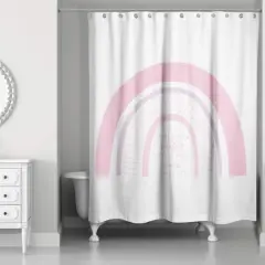 Pink Rainbow 71" x 74" Shower Curtain