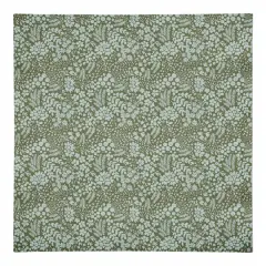 Dainty Floral Cotton Twill Napkin Green