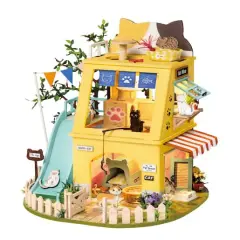 Rolife&reg; Cat House DIY Miniature House Kit
