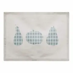 Sage Plaid Pumpkin Poly Twill Placemat