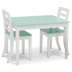 Delta Children Gateway Table & 2 Chairs Set White