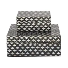 Black Mother of Pearl Coastal Box Set