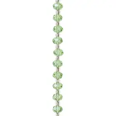 Peridot Faceted Glass Rondelle Beads, 8mm by Bead Landing&trade;