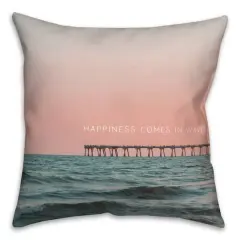 Sunset Pier Throw Pillow