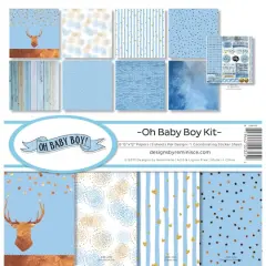 Reminisce Collection Kit 12"X12"-Oh Baby Boy