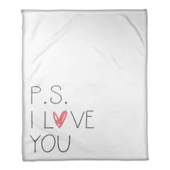 P.S. I Love You Throw Blanket